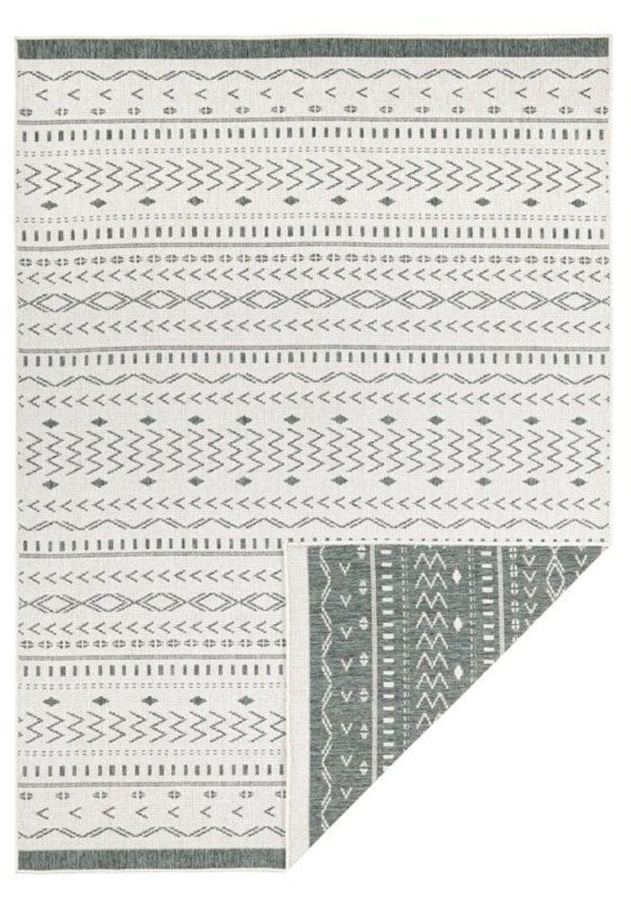 Flycarpets Binnen & Buitenkleed Omkeerbaar - Kuba Groen/Crème