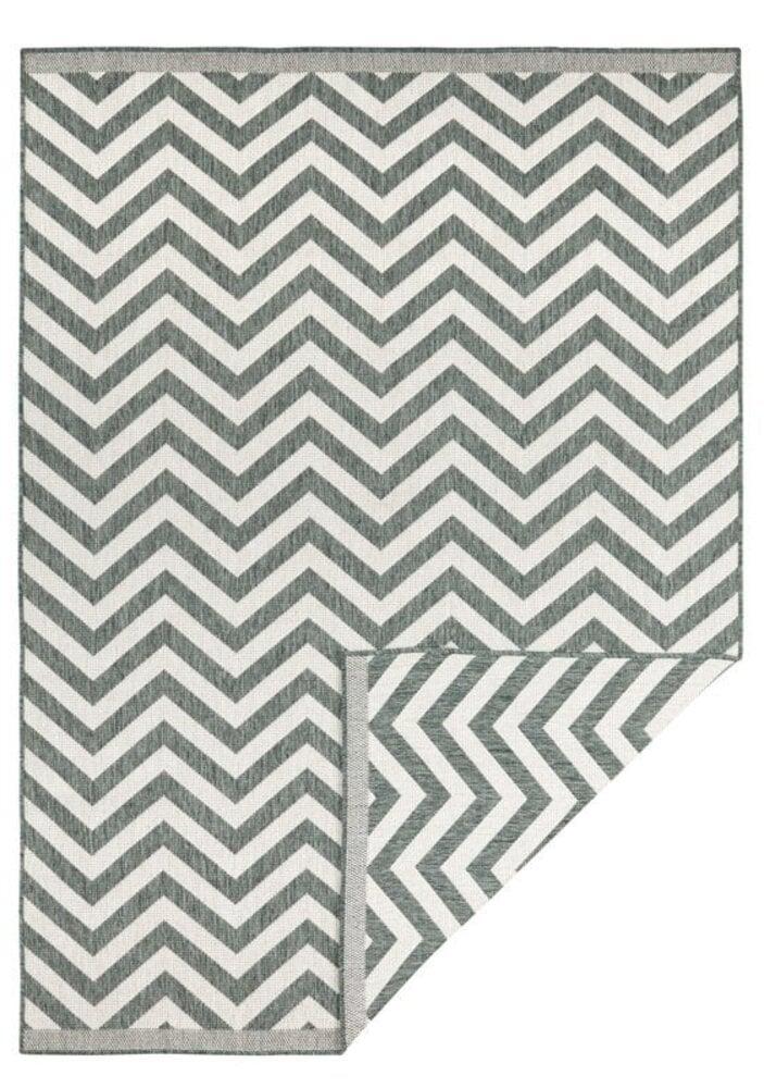 Flycarpets Binnen & Buitenkleed Omkeerbaar - Palma Groen/Crème