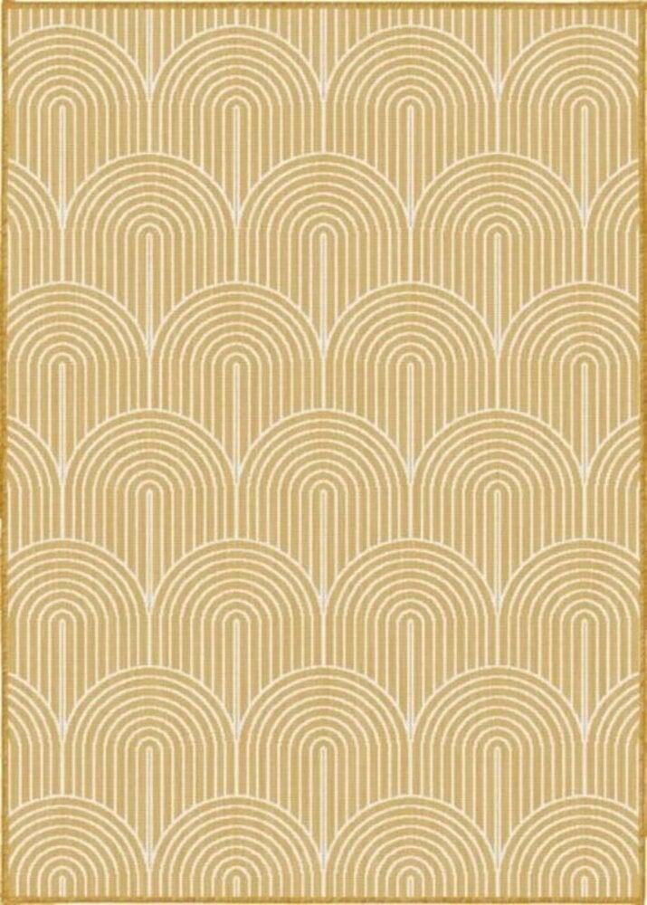 Flycarpets Binnen- En Buitenkleed Omkeerbaar - Pangli Japandi Geel