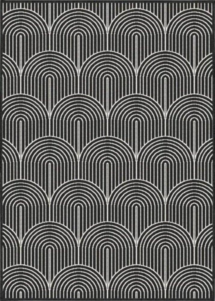 Flycarpets Binnen- En Buitenkleed Omkeerbaar - Pangli Japandi Zwart