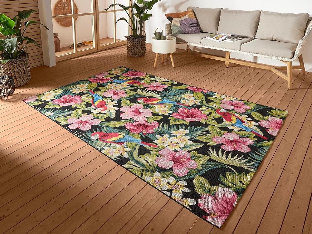 Flycarpets Binnen- En Buitenkleed - Tropical Flowers Multicolor