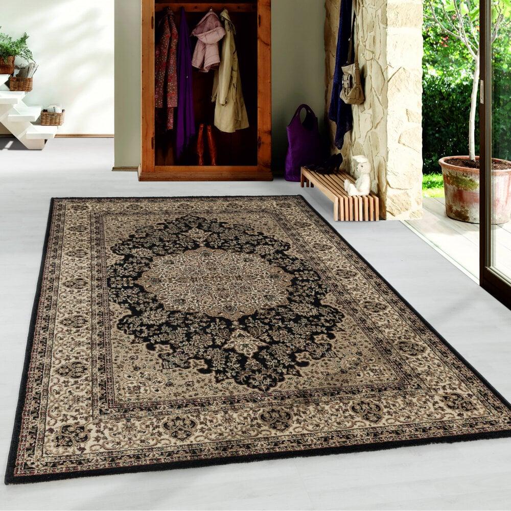 Flycarpets Bukhara Klassiek Zwart Vloerkleed - Oosters Motief