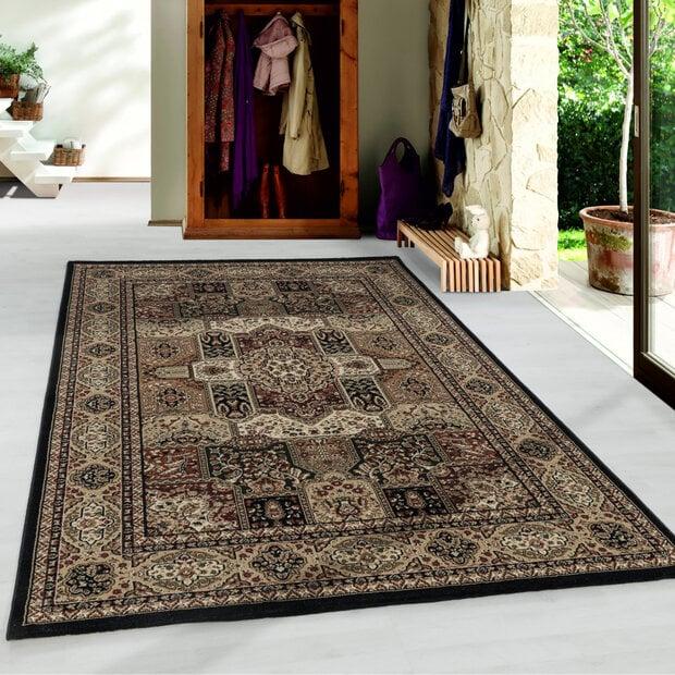 flycarpets Bukhara Klassiek Zwart vloerkleed - Oosters Motief