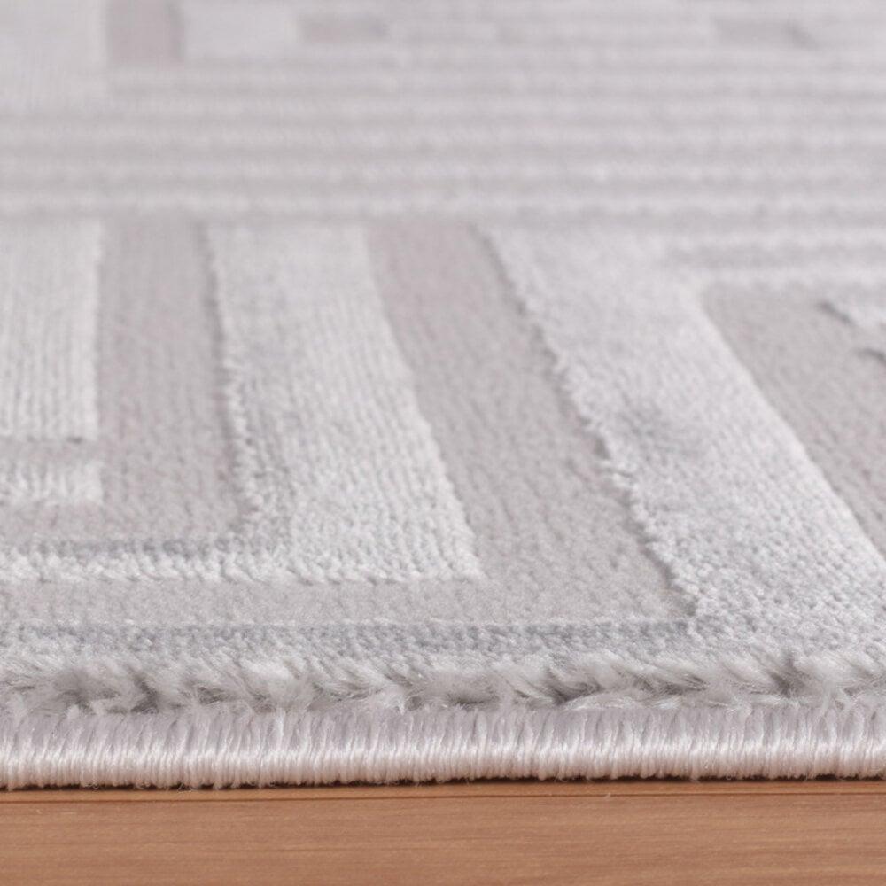 Flycarpets Cara Vloerkleed - Cubico Modern Japandi - Zilver