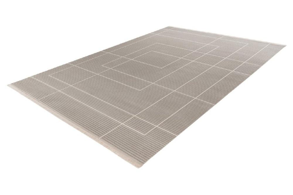 Flycarpets Claire Vloerkleed - Japandi Stijl Geblokt En Gestreept Modern - Grijs