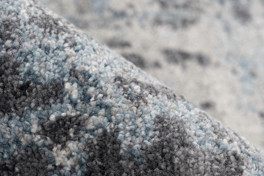 Flycarpets Colonia Modern Grijs Blauw Vloerkleed - Vintage