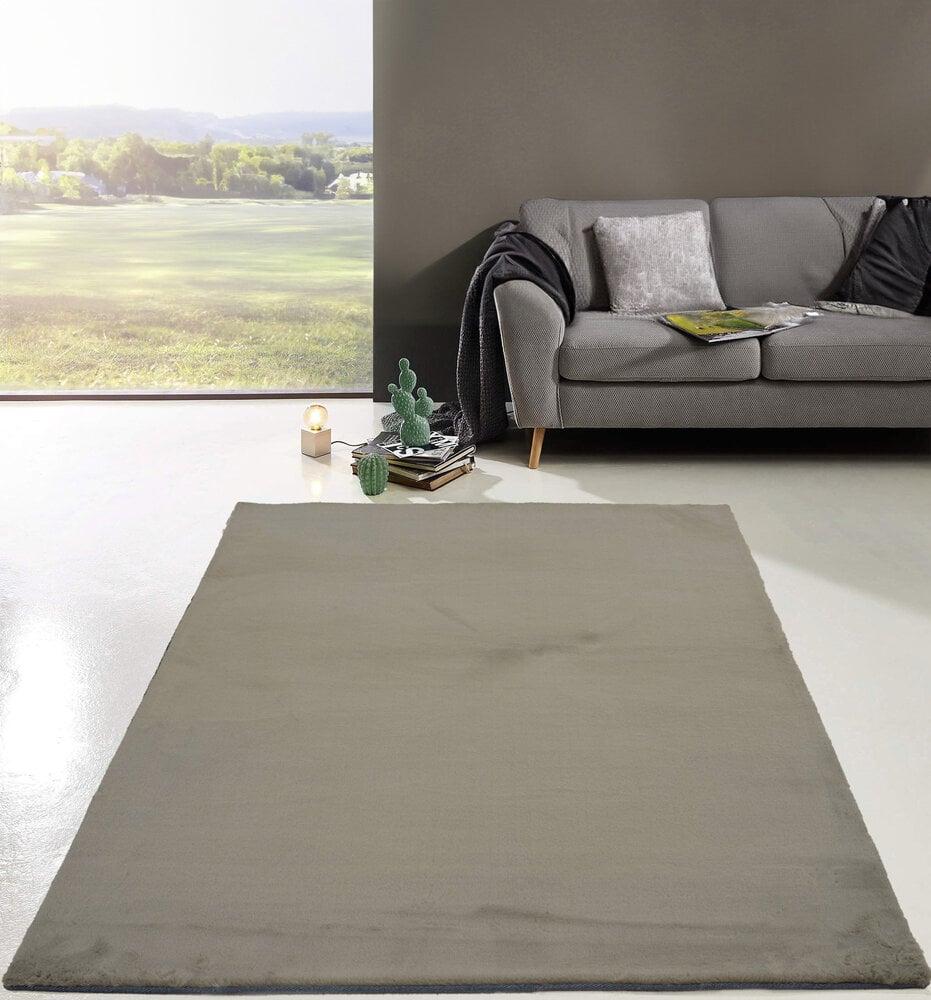 Flycarpets Comfy Vicenza Vloerkleed - Zacht Hoogpolig - Taupe