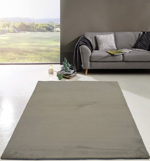 flycarpets Comfy Vicenza vloerkleed - Zacht Hoogpolig - Taupe