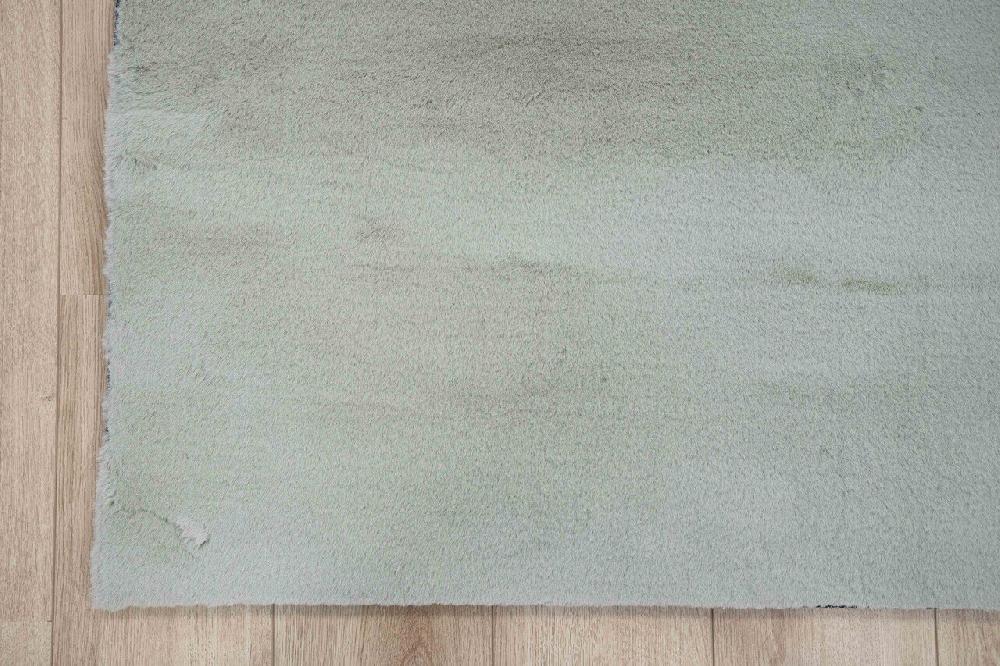 Flycarpets Comfy Vicenza Vloerkleed - Zacht Hoogpolig - Zilver / Naturel