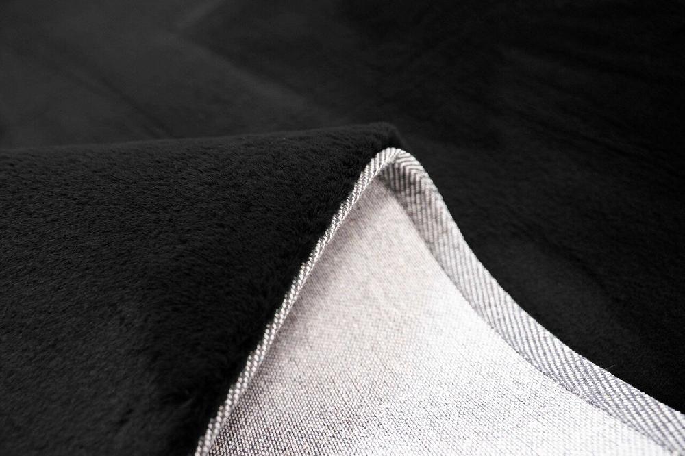 Flycarpets Comfy Vicenza Vloerkleed - Zacht Hoogpolig - Zwart