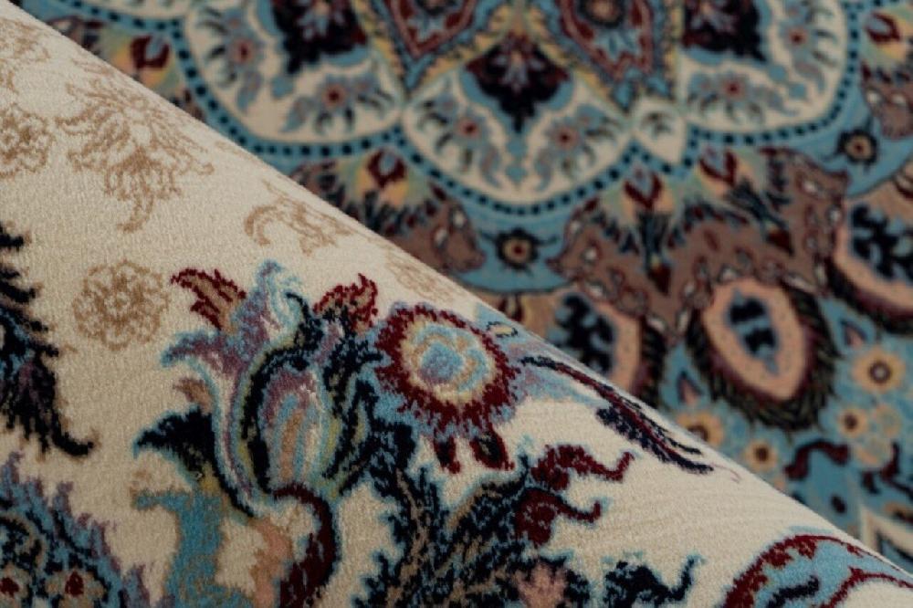 Flycarpets Darius Vloerkleed - Medaillon Oosters Klassiek Perzisch Design - Crème