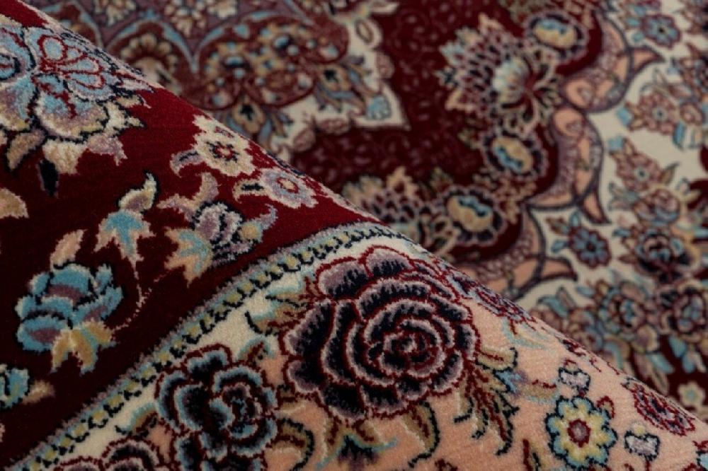 Flycarpets Darius Vloerkleed - Medaillon Oosters Klassiek Perzisch Design - Rood