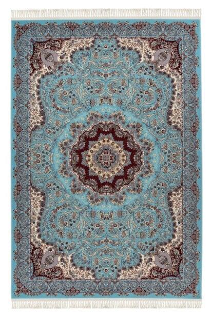 flycarpets Darius vloerkleed - Medaillon Oosters Klassiek Perzisch Design - Blauw