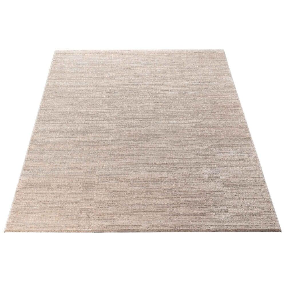 Flycarpets Eleganza Vloerkleed - Gestreept Modern Laagpolig - Beige