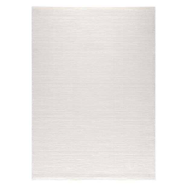 flycarpets Eleganza vloerkleed - Gestreept Modern Laagpolig - Crème / Wit