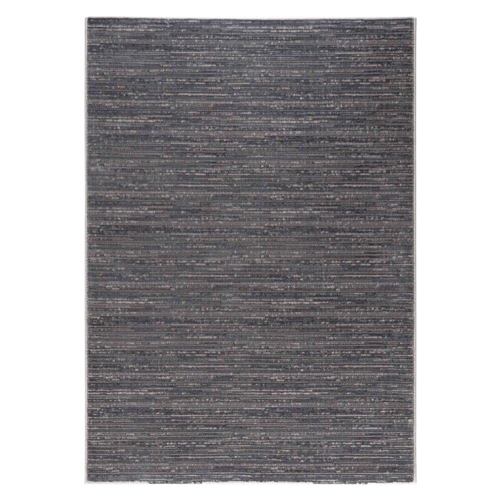 Flycarpets Eleganza Vloerkleed - Gestreept Modern Laagpolig - Donkergrijs