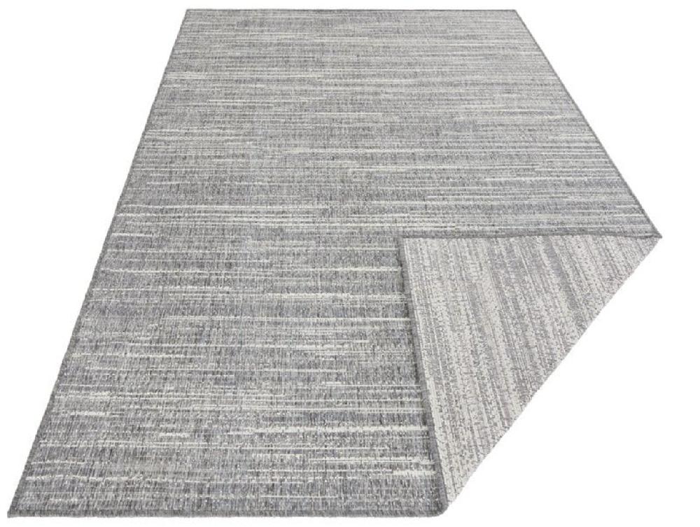 Flycarpets Elle Decoration - Binnen & Buitenkleed - Omkeerbaar - Gemini - Gemeleerd - Zilver