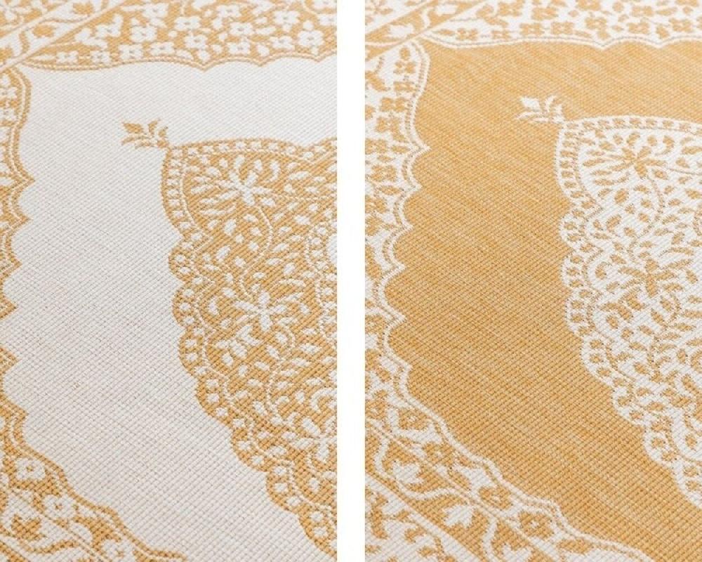 Flycarpets Elle Decoration - Binnen & Buitenkleed - Omkeerbaar - Meekly - Okergeel