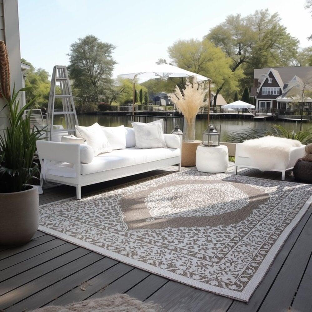 Flycarpets Elle Decoration - Binnen & Buitenkleed - Omkeerbaar - Meekly - Linen / Beige