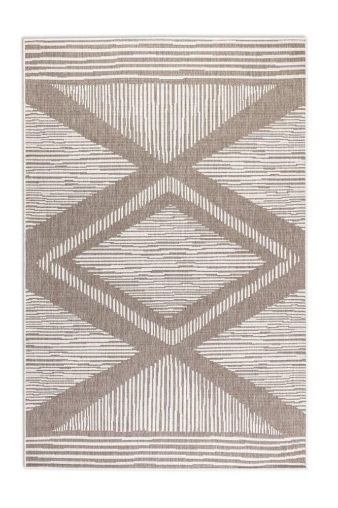 Flycarpets Elle Decoration - Binnen & Buitenkleed - Omkeerbaar - Rhombus - Beige
