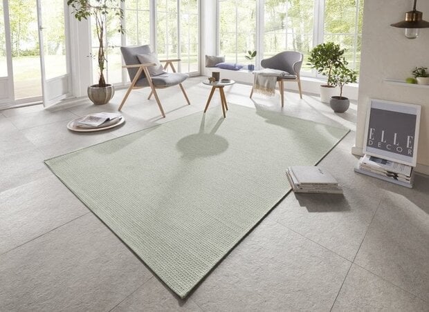 flycarpets Elle Decoration - Binnen & Buitenkleed - Secret - Laagpolig - Groen