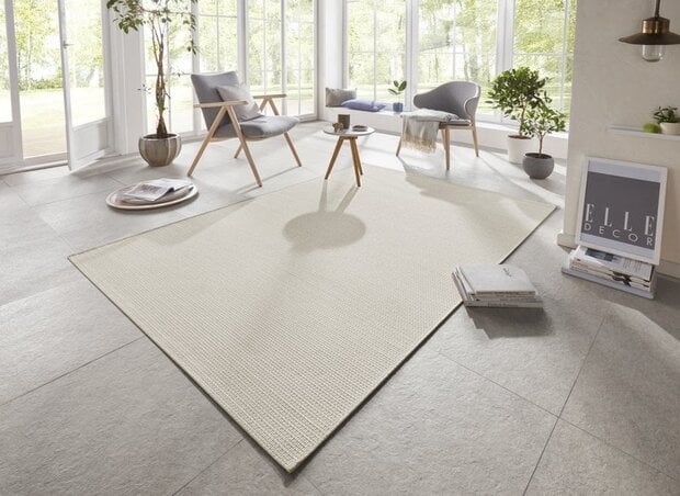 flycarpets Elle Decoration - Binnen & Buitenkleed - Secret - Laagpolig - Beige