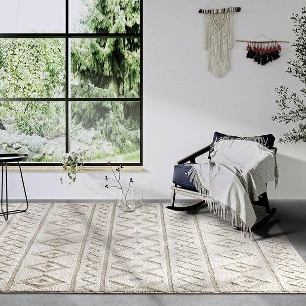flycarpets Elle Decoration - Gallery - Hoogpolig Tapijt - Itinerance - Beige