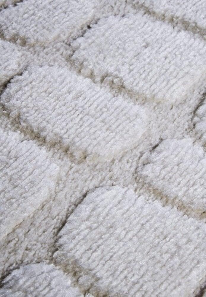 Flycarpets Elle Decoration - Gallery - Hoogpolig Vloerkleed - Artistique - Crème Wit