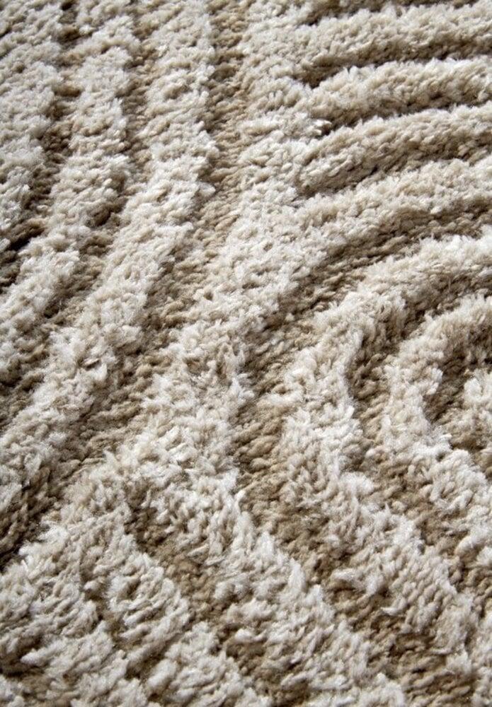 Flycarpets Elle Decoration - Gallery - Hoogpolig Vloerkleed - Chappe - Beige