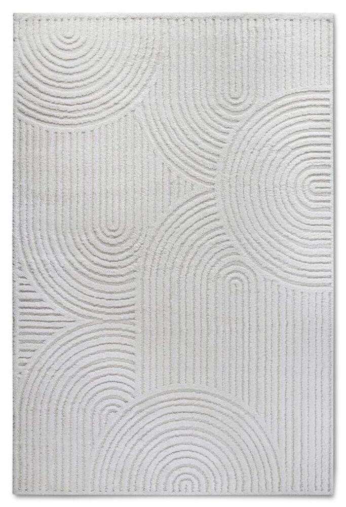 Flycarpets Elle Decoration - Gallery - Hoogpolig Vloerkleed - Chappe - Crème Wit