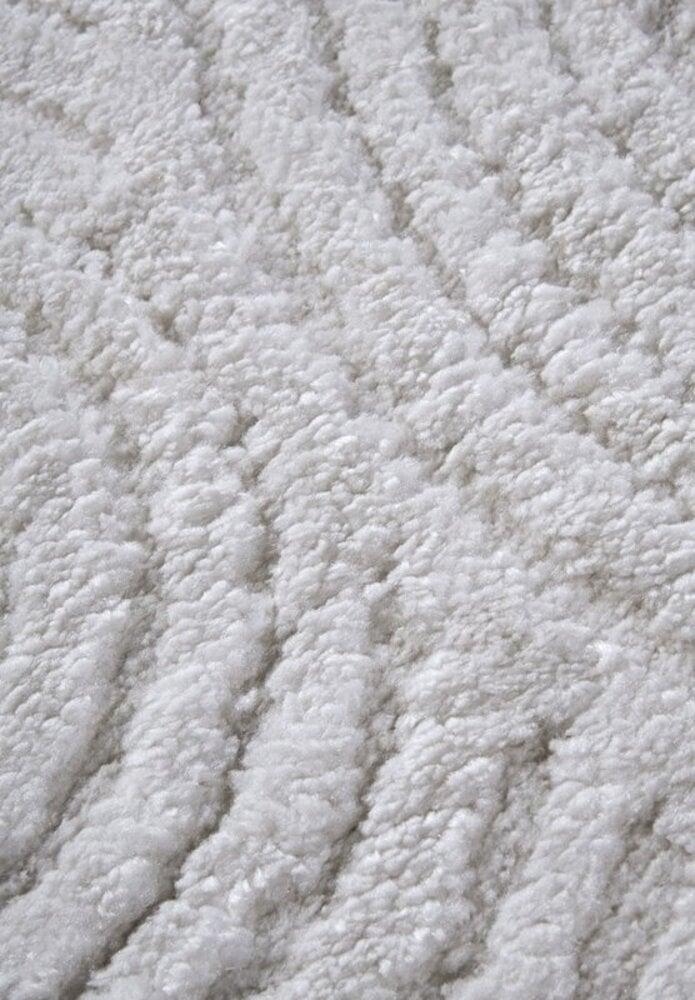 Flycarpets Elle Decoration - Gallery - Hoogpolig Vloerkleed - Chappe - Crème Wit