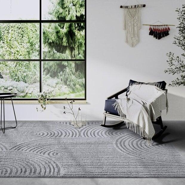 flycarpets Elle Decoration - Gallery - Hoogpolig vloerkleed - Chappe - Lichtgrijs