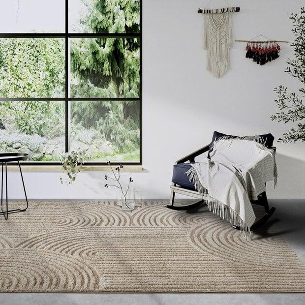 flycarpets Elle Decoration - Gallery - Hoogpolig vloerkleed - Chappe - Beige