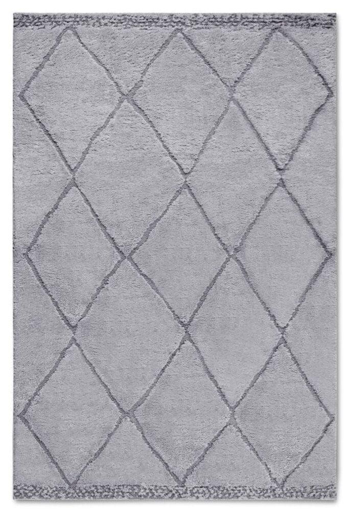 Flycarpets Elle Decoration - Gallery - Hoogpolig Vloerkleed - Perrotin - Lichtgrijs