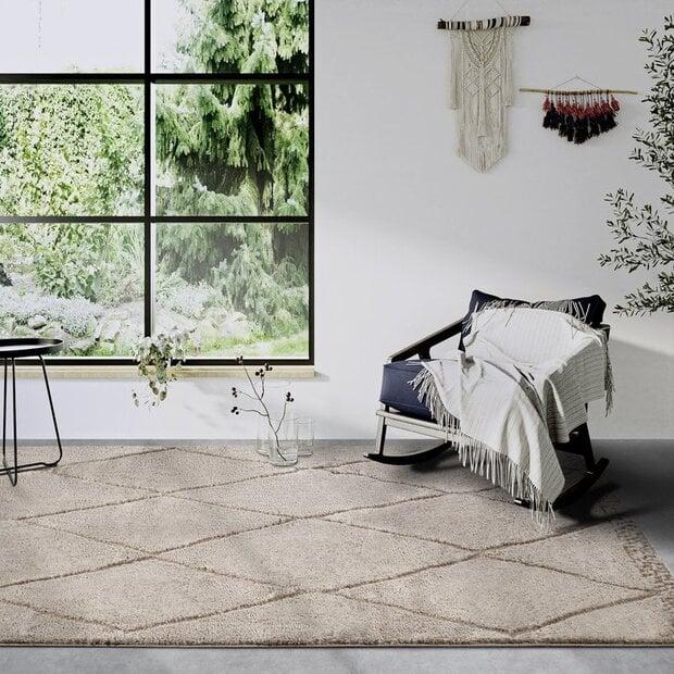 flycarpets Elle Decoration - Gallery - Hoogpolig vloerkleed - Perrotin - Beige