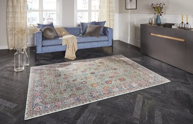 flycarpets Elle Decoration - Klassieke vloerkleed - Mahal - Jade