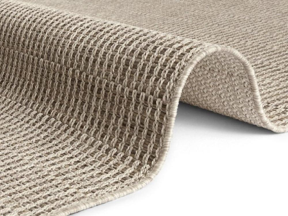 Flycarpets Elle Decoration - Laagpolig - Binnen & Buitenkleed - Handgeweven Look - Dreux - Naturel / Bruin