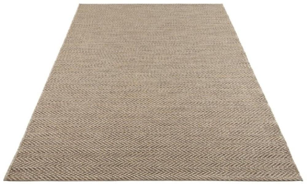 Flycarpets Elle Decoration - Laagpolig - Binnen & Buitenkleed - Handgeweven Look - Caen - Naturel / Bruin