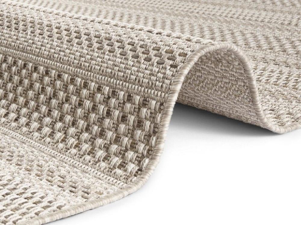 Flycarpets Elle Decoration - Laagpolig - Binnen & Buitenkleed - Handgeweven Look - Arras - Naturel / Bruin
