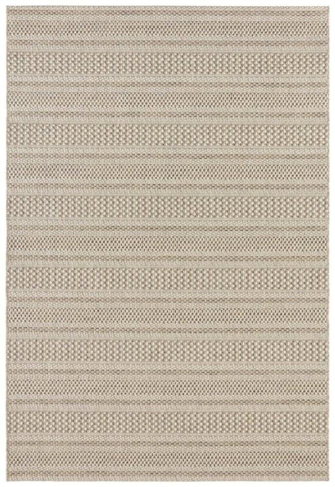 Flycarpets Elle Decoration - Laagpolig - Binnen & Buitenkleed - Handgeweven Look - Arras - Naturel / Bruin