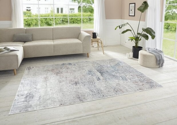 flycarpets Elle Decoration - Modern Design vloerkleed - Chameis - Grijs / Roze / Blauw