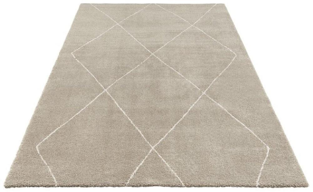 Flycarpets Elle Decoration - Modern Design Vloerkleed - Laagpolig - Geruit - Beige