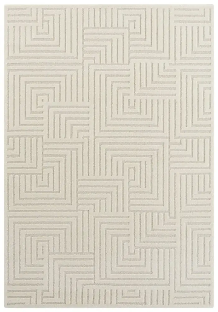 Flycarpets Elle Decoration - Modern Design Vloerkleed - Zacht Laagpolig - 3D Effect - Crème