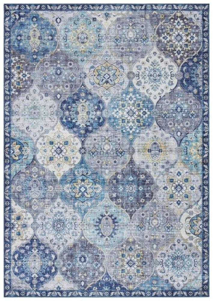 Flycarpets Elle Decoration - Vintage Vloerkleed - Ghom - Klassiek - Denim Blauw