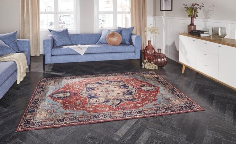 Flycarpets Elle Decoration - Vintage Vloerkleed - Hamadan - Klassiek - Rood