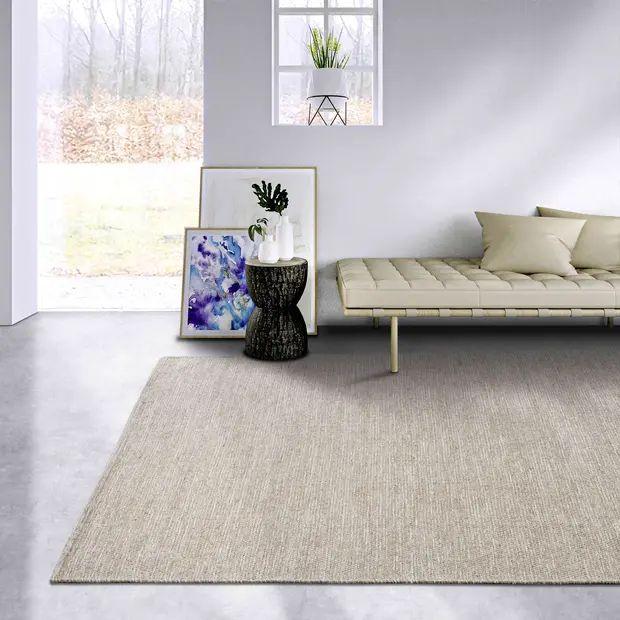 flycarpets Elle Decoration - Wollen vloerkleed - Delhi -Beige