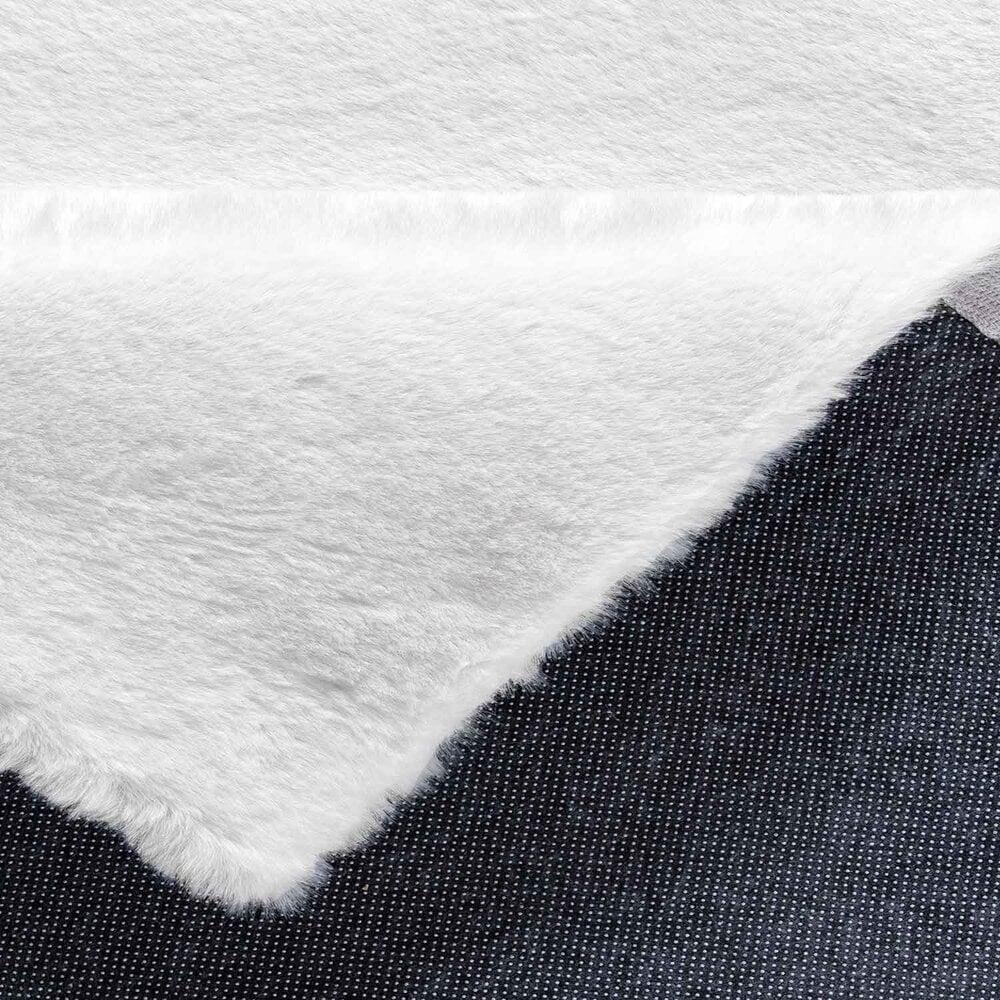Flycarpets Fluffy Vloerkleed - Effen Hoogpolig Super Zacht - Crème