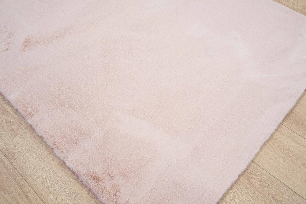 Flycarpets Fluffy Vloerkleed - Effen Hoogpolig Super Zacht - Roze