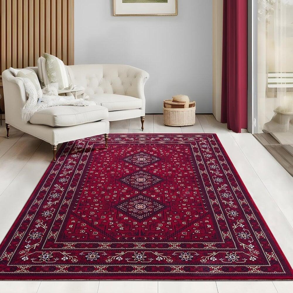 Flycarpets Alcon Klassiek Rood Vloerkleed - Oosters