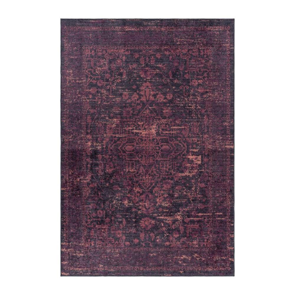 Flycarpets Amira Vintage Rood Vloerkleed - Wasbaar